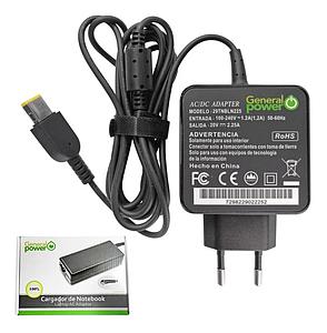 CARGADOR NOTEBOOK GENERAL POWER 29TNBLN225 LENOVO 20V/2.25 TIPO USB