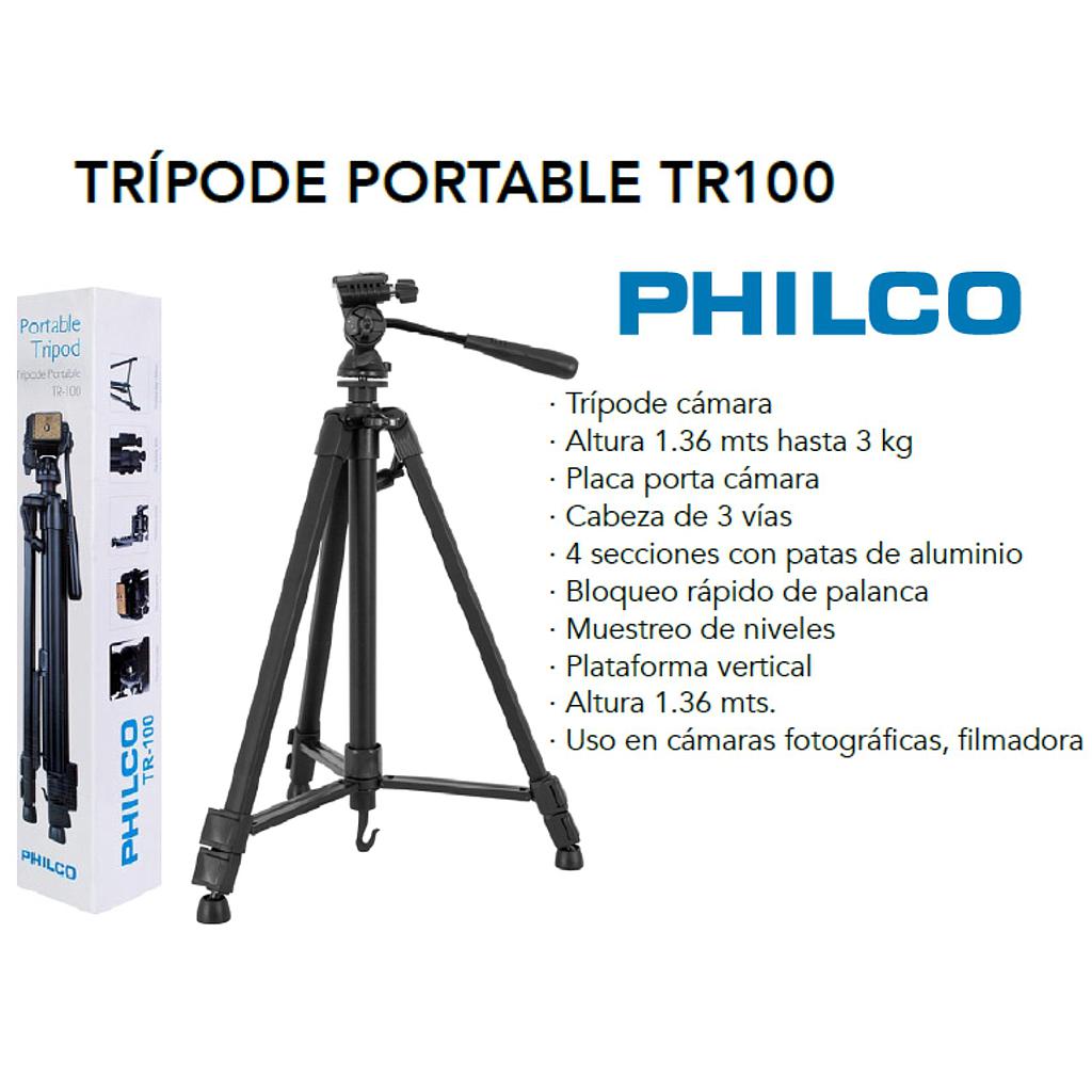 TRIPODE CAMARA PHILCO  PESO SOPORTADO 3.5GR TR-100 1.6M