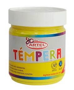 TEMPERA ARTEL 100 ml AMARILLO MEDIO N° 75