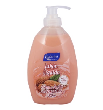JABON LIQUIDO BALLERINA 350 ml AVENA Y A. DE ALMENDRAS