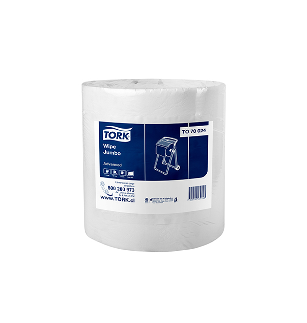 TOALLA BOBINA INDUSTRIAL TORK 525 Mts. DOBLE HOJA