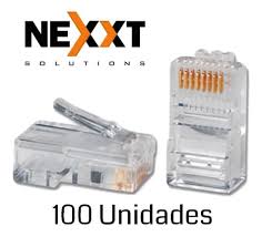 CONECTOR RJ45 NEXXT PACK CAT5E 100 UNIDADES 50U