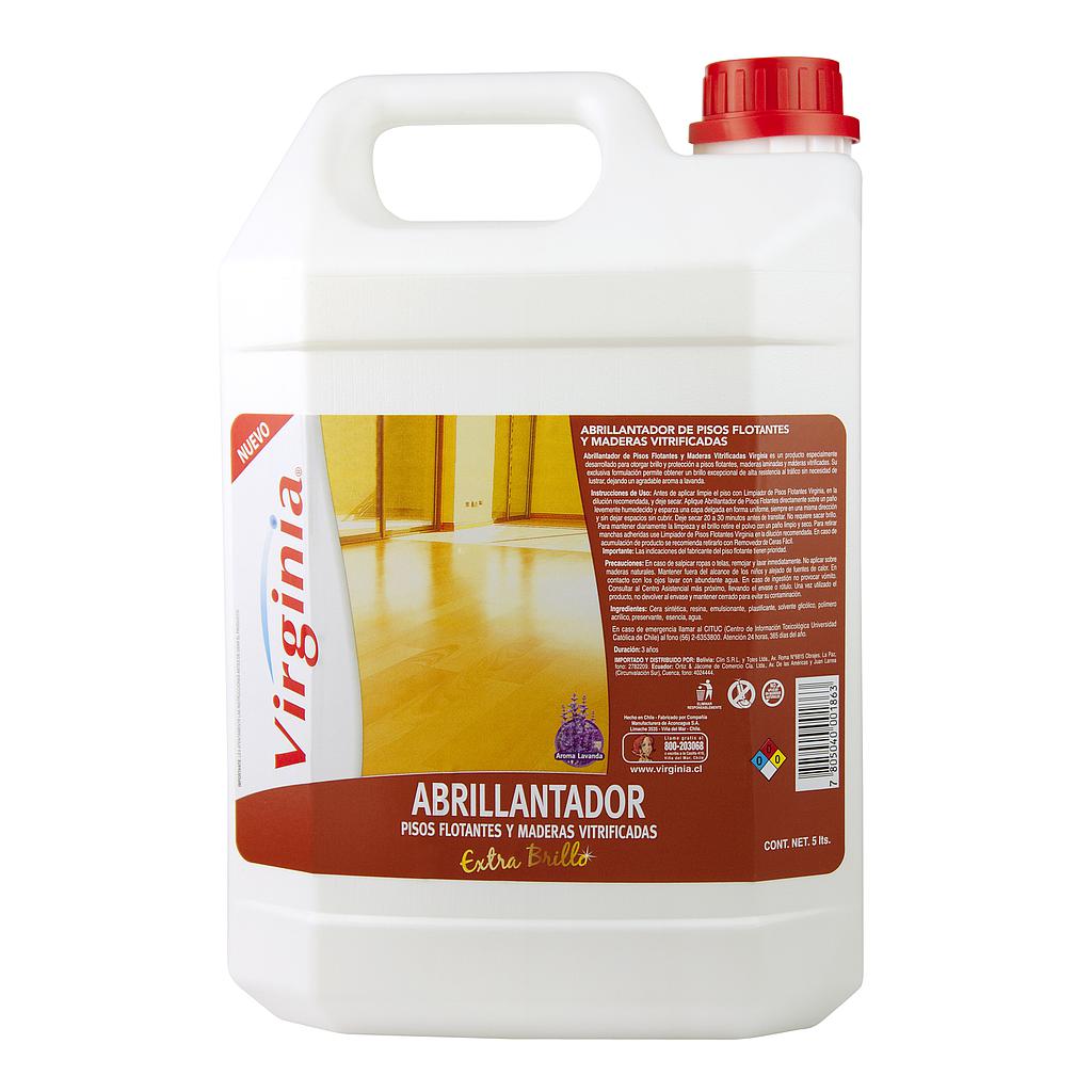 ABRILLANTADOR DE PISO FLOTANTE VIRGINIA LAVANDA  5 Lts 