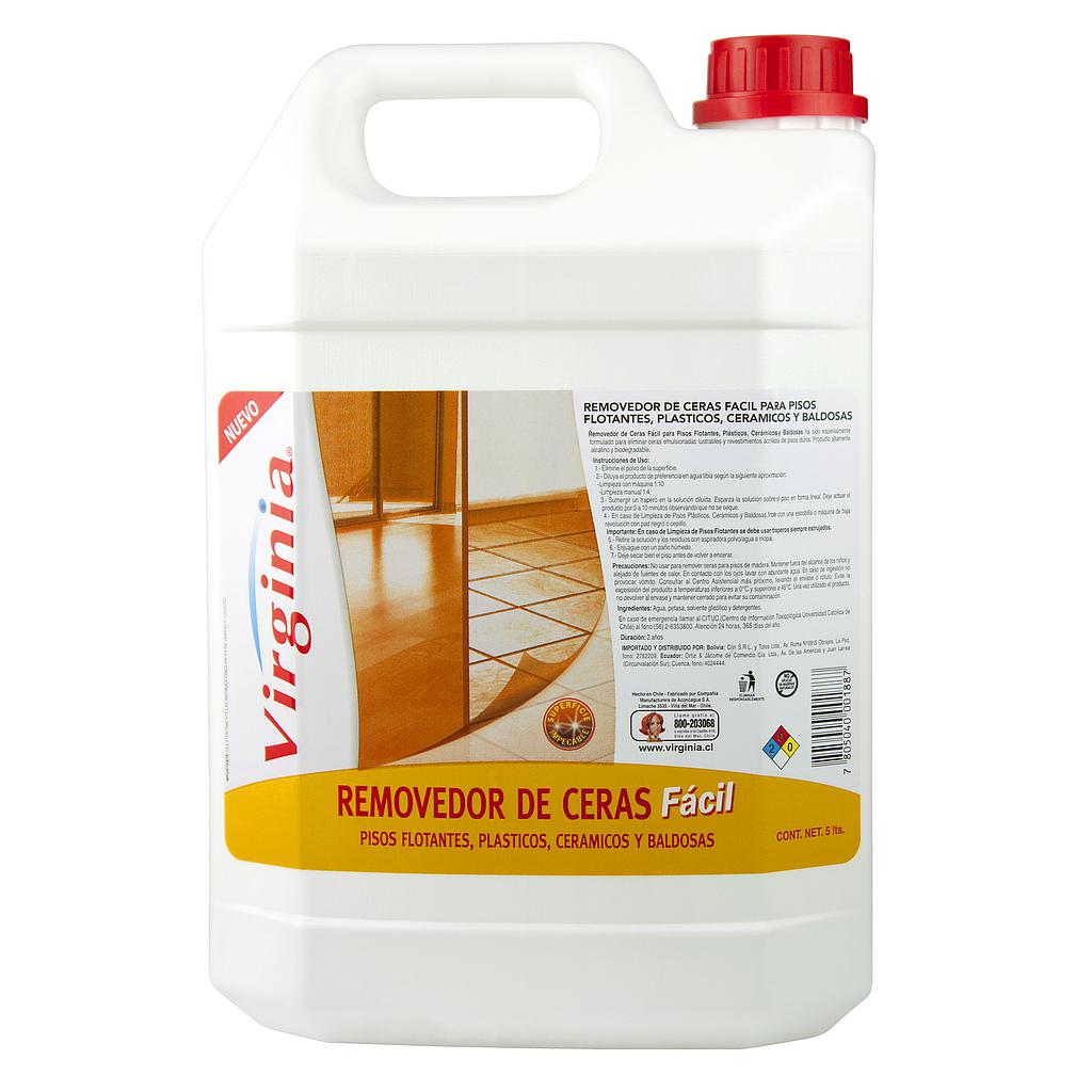 REMOVEDOR DE CERAS FACIL VIRGINIA x 5 Lts 