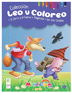 LIBRO LEO Y COLOREO EL ZORRO Y EL CUERVO MUNDICROM