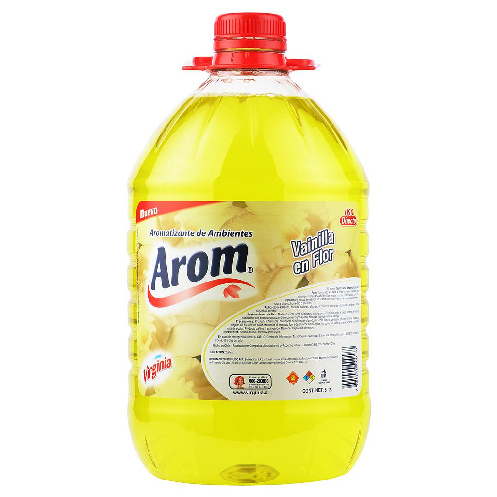 DESODORANTE LIQUIDO AROM VIRGINIA 5Lts VAINILLA EN FLOR 