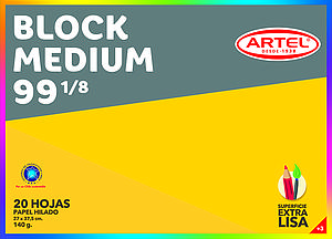 BLOCK DE DIBUJO ARTEL MEDIUM 99 1/8 27X37.5CM 140Gr