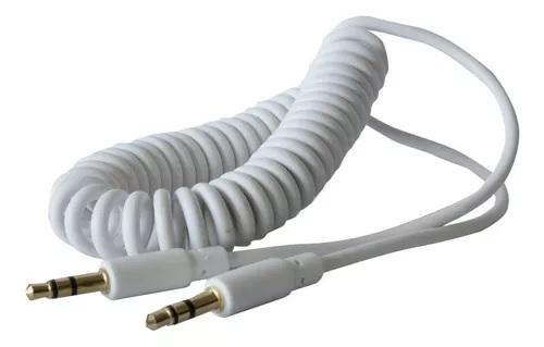 CABLE PHILCO ESPIRAL PLUG 3.5mm 1,8m BLANCO