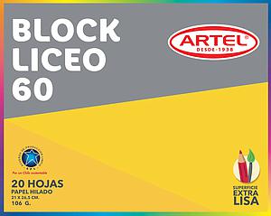 BLOCK DE DIBUJO ARTEL LICEO N·60 21X26.5CM 106 Gr