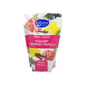 JABON LIQUIDO BALLERINA 750 ML DOYPACK YOGHURT Y BERRIES VAINILLA