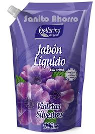 JABON LIQUIDO BALLERINA 750 ML DOYPACK VIOLETAS SILVESTRES
