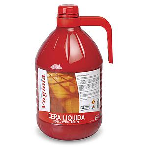 CERA LIQUIDA VIRGINIA ROJA EXTRA BRILLO PISO MADERA 5 Ltrs. 