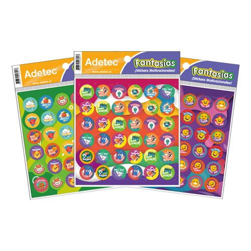 ETIQUETA ADETEC INCENTIVO ESPAÑOL 15,5 x 16 cm 2 hjs