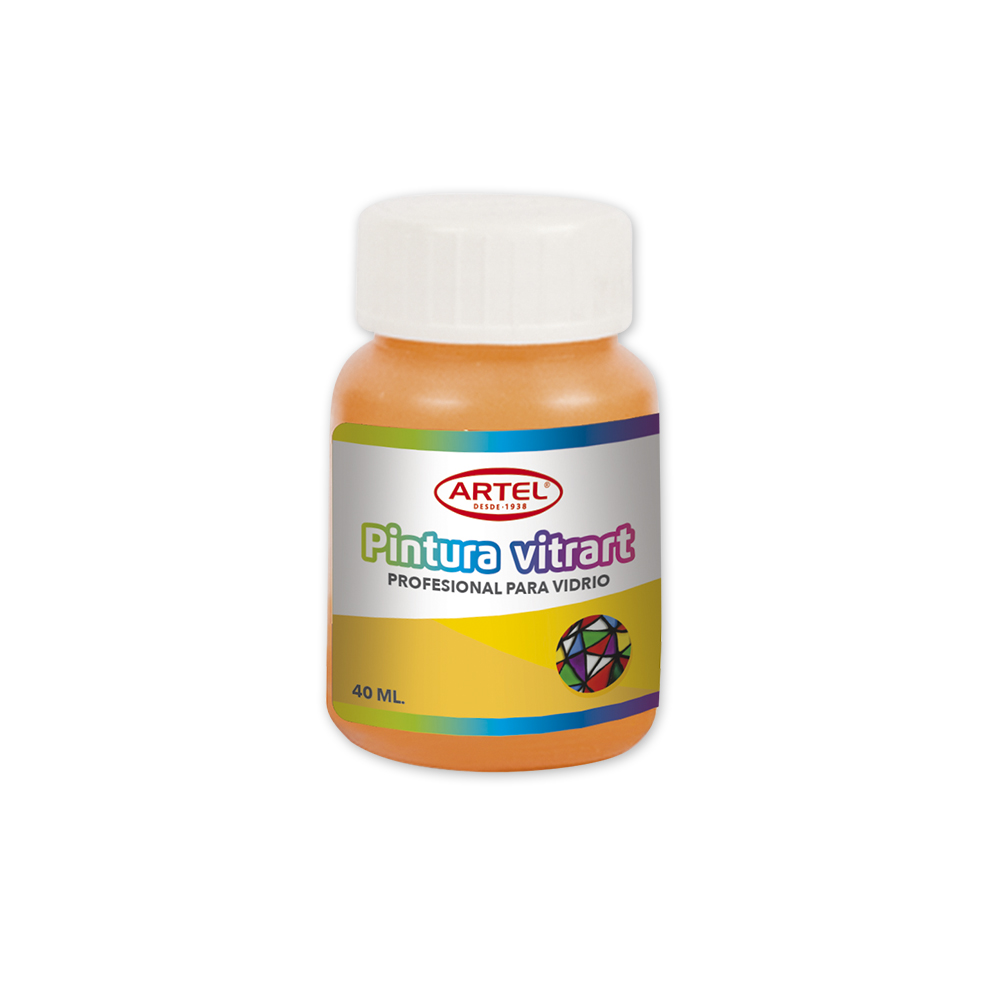 PINTURA VITRART ARTEL 40 ml. NARANJA Nro. 77