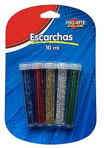 BLISTER ESCARCHA PROARTE 5 COLORES 10 ML.