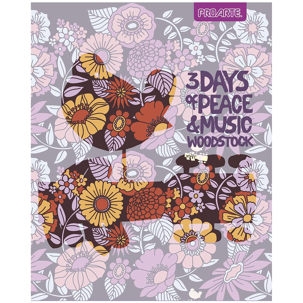 CUADERNO PROARTE UNIV. 7mm 100 Hjs WOODSTOCK WOMAN 