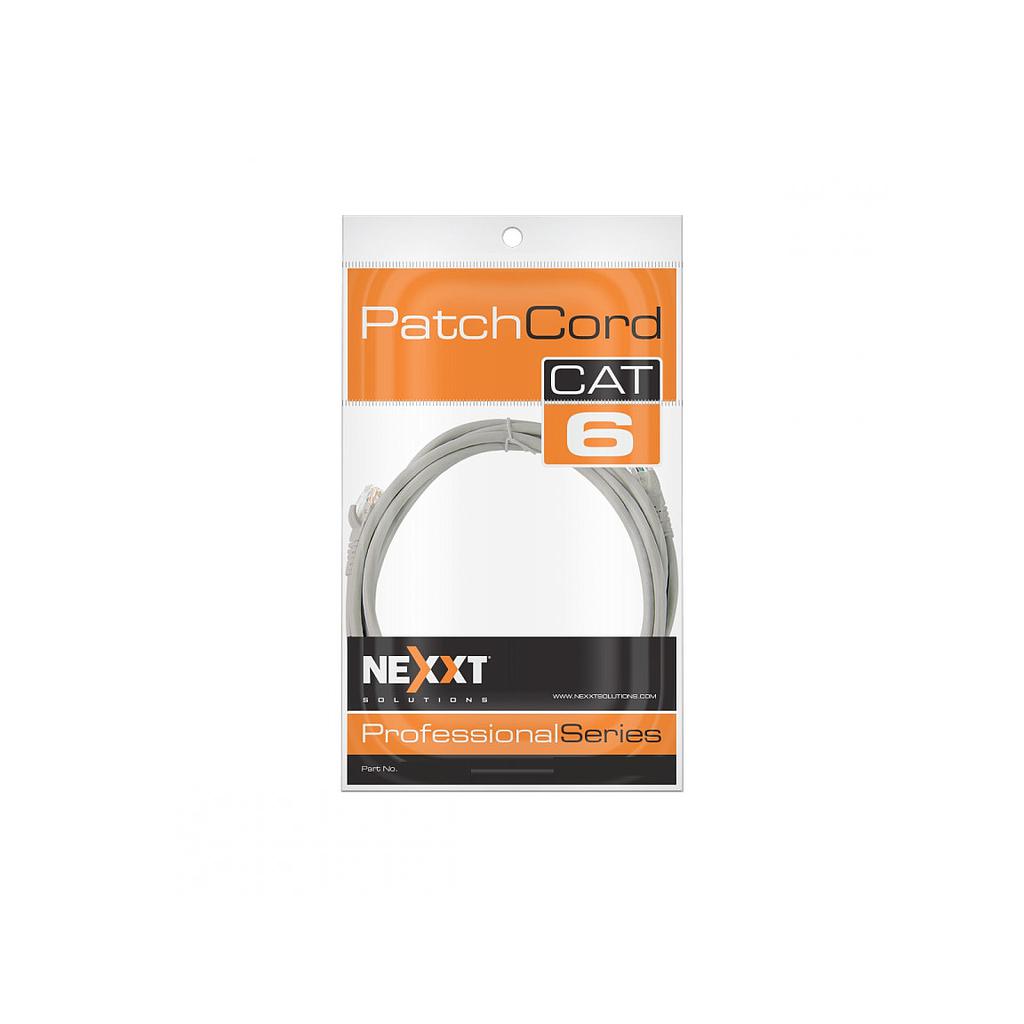 CABLE PATCH CORD NEXXT AB361NXT40 CAT6 3M GRIS