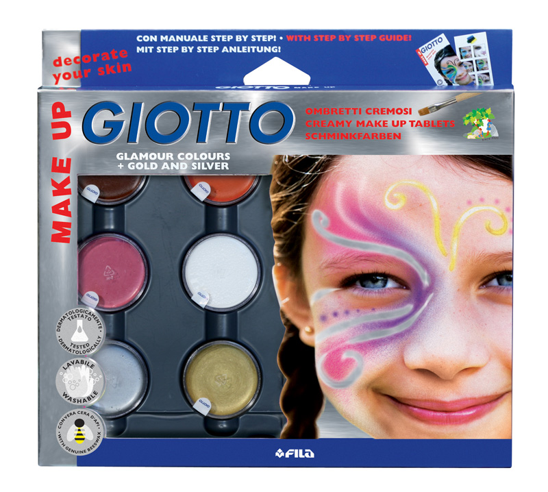 LAPIZ PINTA CARA GIOTTO CREMA 6 COLORES GLAMOUR 