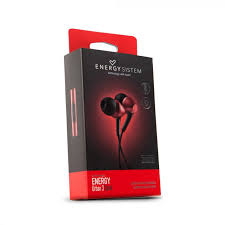 AUDIFONOS ENERGY SISTEM URBAN 3 CORAL NEGROS C/MICROFONO