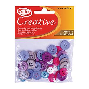 BOTONES ADIX DE PLASTICOS SURTIDOS 48 Und.