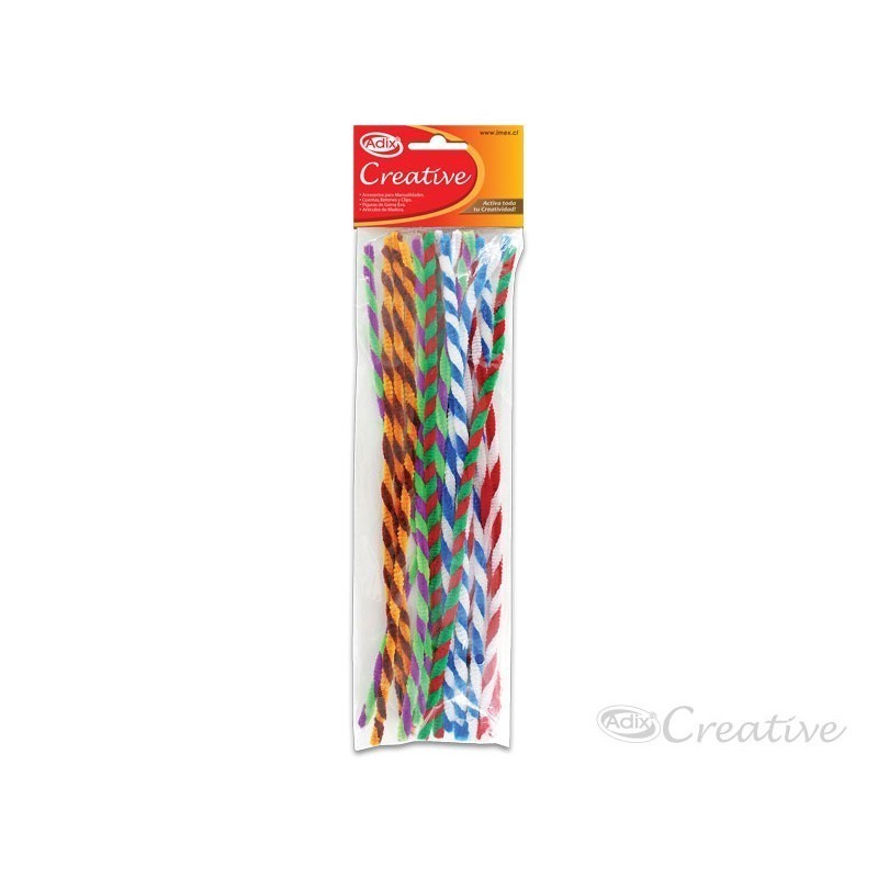 VARILLAS DE CHENILLLE TWIST ADIX  15 Unid.(A709003)