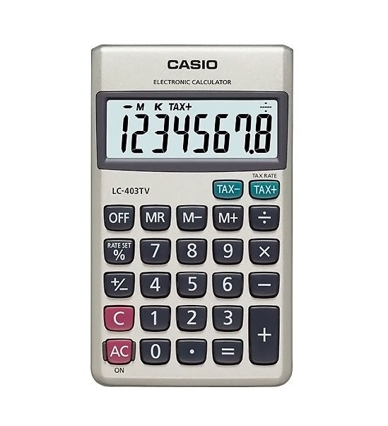 CALCULADORA CASIO LC-403 TV