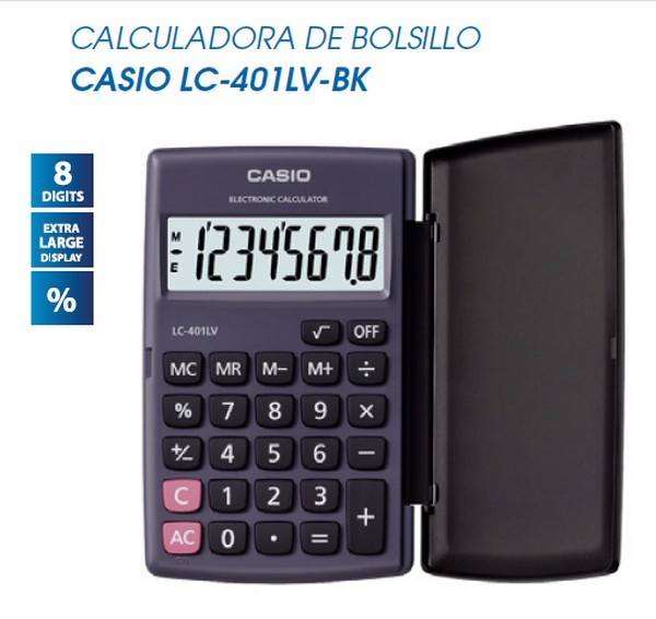 CALCULADORA CASIO LC-401LV-BK