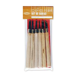 SET DE GUBIAS PARA TALLADO EN MADERA