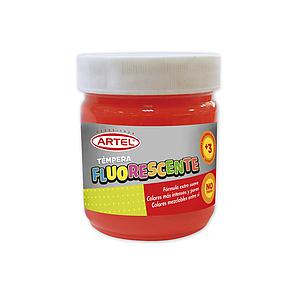 TEMPERA FLUORESCENTE ARTEL ROJO 100 ml. ( DESC. )