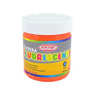 TEMPERA FLUORESCENTE ARTEL NARANJA 100 ml. ( DESC. )