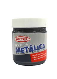 TEMPERA METALICA ARTEL NEGRA 100 ml. 