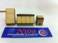 MUEBLE PARA MAQUETA COCINA LASER