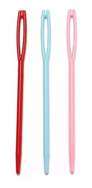 AGUJAS PLASTICAS X 3 UNIDADES