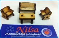 MUEBLE PARA MAQUETA LIVING LASER
