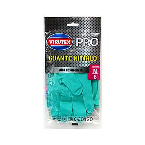 GUANTE MULTIUSO NITRILO VIRUTEX VERDE (M) VTX PRO. ( LA )