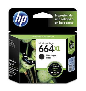 CARTRIDGE HP 664XL F6V31AL  NEGRO