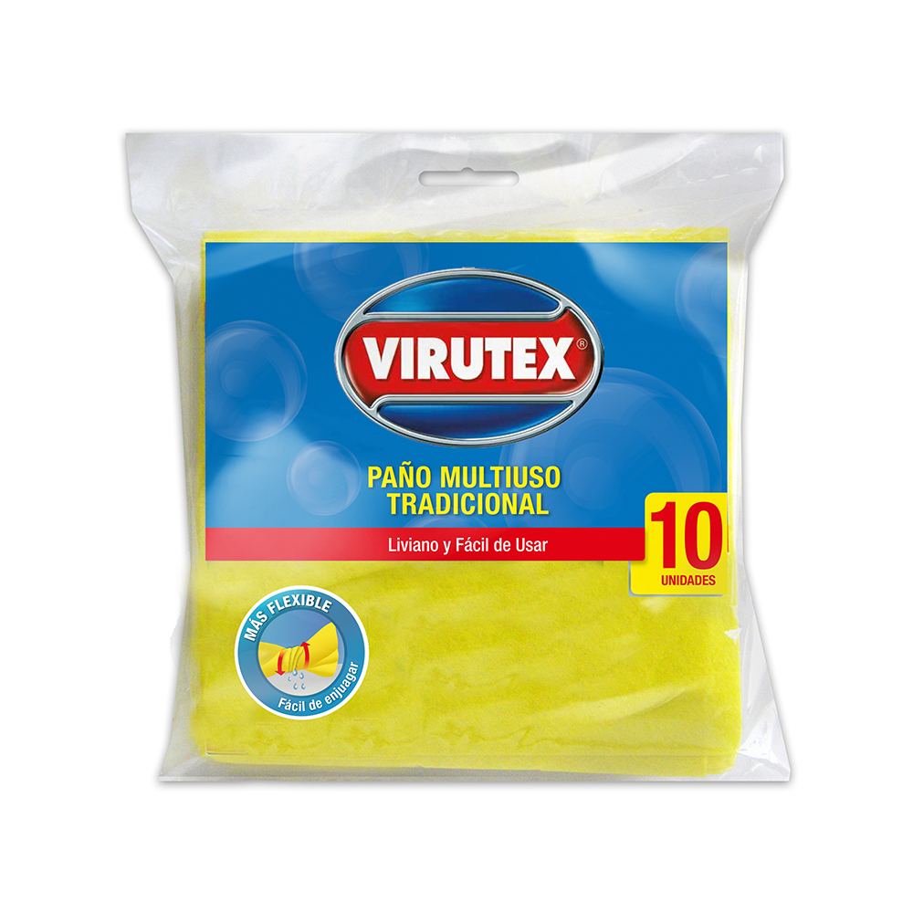 PAÑO MULTIUSO VIRUTEX X 10 UNIDADES 