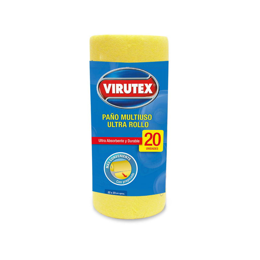 PAÑO MULTIUSO VIRUTEX EN ROLLO X 20 UNID.