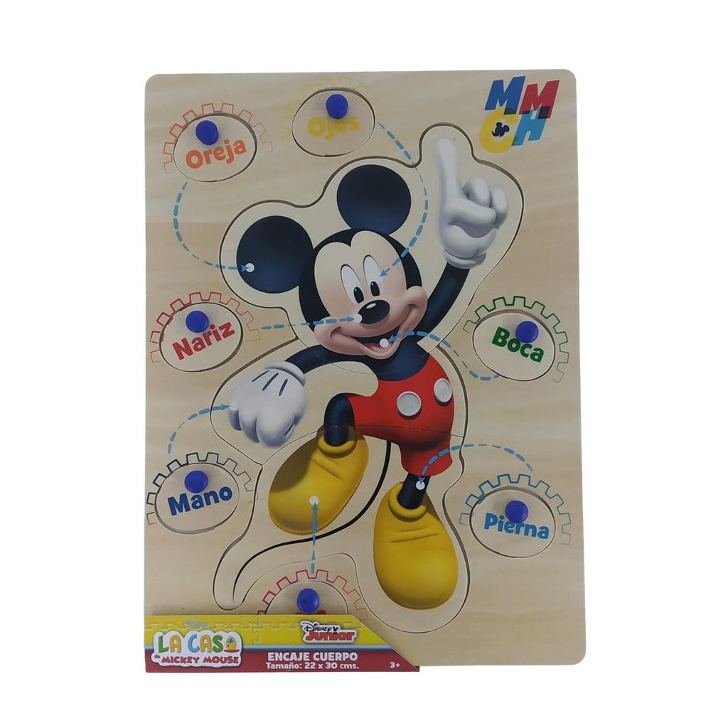 JUEGO ENCAJE 7 BOTONES CUERPO 22 X 30 MICKEY DISNEY TOYNG ADM-1000