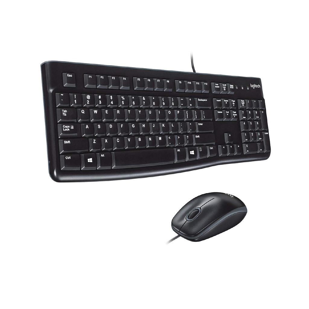KIT TECLADO + MOUSE ALAMBRICO LOGITECH MK120 USB