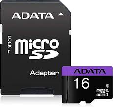 TARJETA DE MEMORIA PORTATIL ADATA MICRO SDHC 16GB  UHS-I CLASS 10