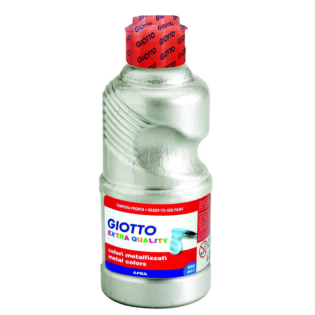 TEMPERA GIOTTO 250 ml. METAL PLATA