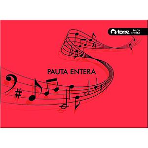 CUADERNO TORRE MUSICA PAUTA ENTERA 10 Hjs