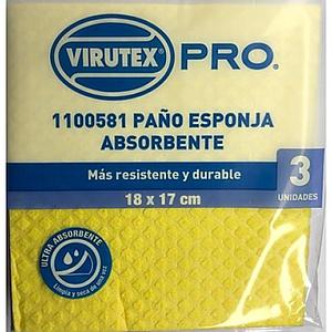 PAÑO VIRUTEX ABSORVENTE SPONGI X 3 PRO ( DESC. )