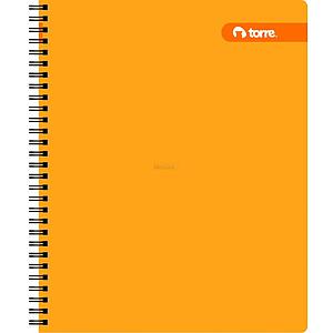 CUADERNO TORRE UNIV. 7mm 100 Hjs LISO FORRADO 