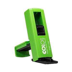 TIMBRE POCKET COLOP SP20 14 X 38mm VERDE ALM NEGRO