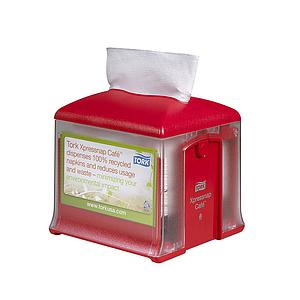 DISPENSADOR ACRILICO TORK XPRESSNAP SERVILLETA ROJO