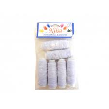 HILO ELASTICO BLANCO X 6 UNIDADES