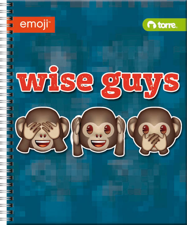 CUADERNO TORRE UNIV. CLASICO 7mm 100 Hjs EMOJI ( DESC. )