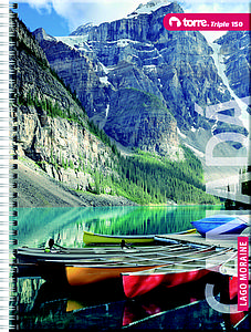 CUADERNO TORRE TRIPLE 7mm 150 Hjs PAISAJES 